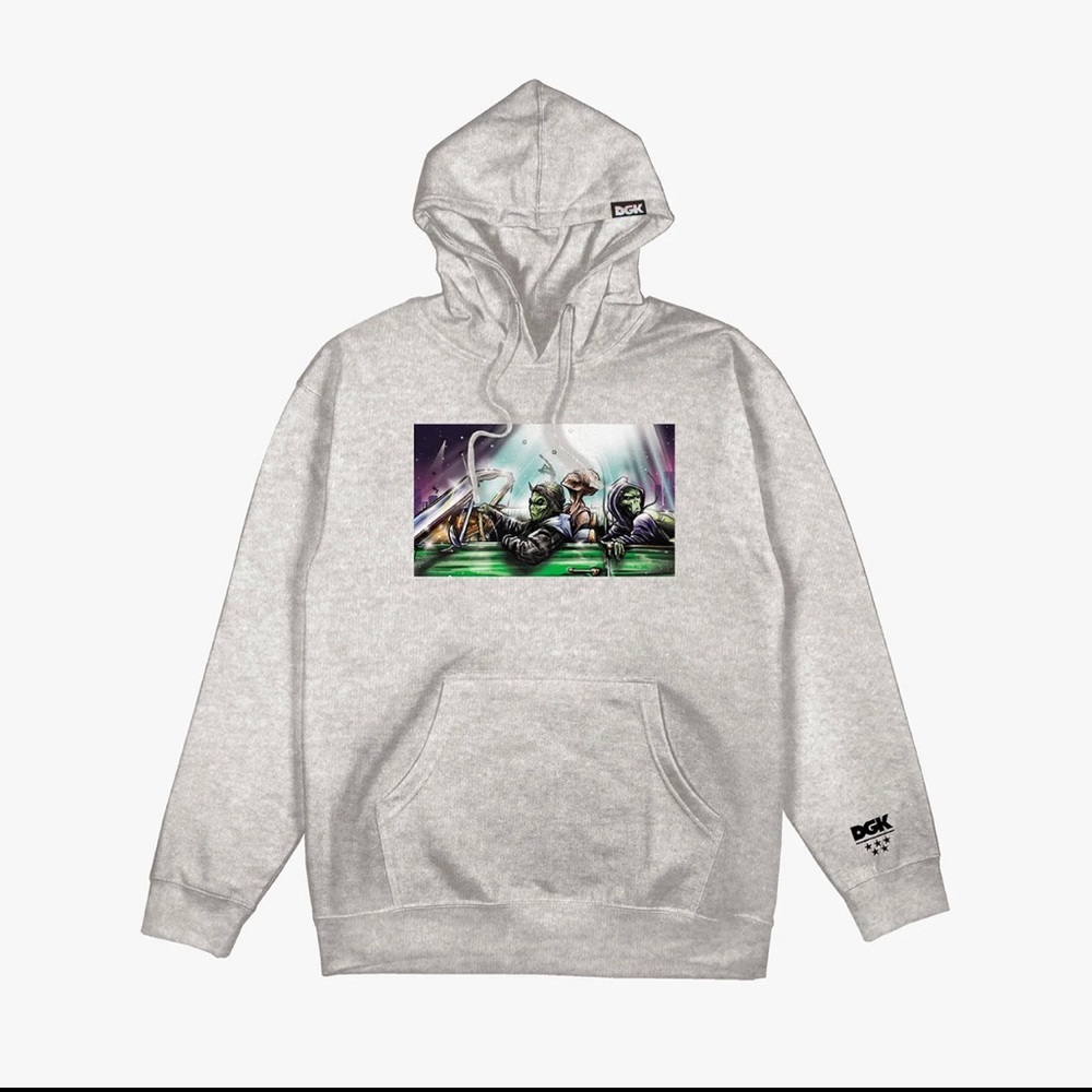 DGK Jaunt Hoody in Heather Gunmetal Gray. - Picture 1 of 6
